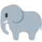 Elephant emoji on Mozilla